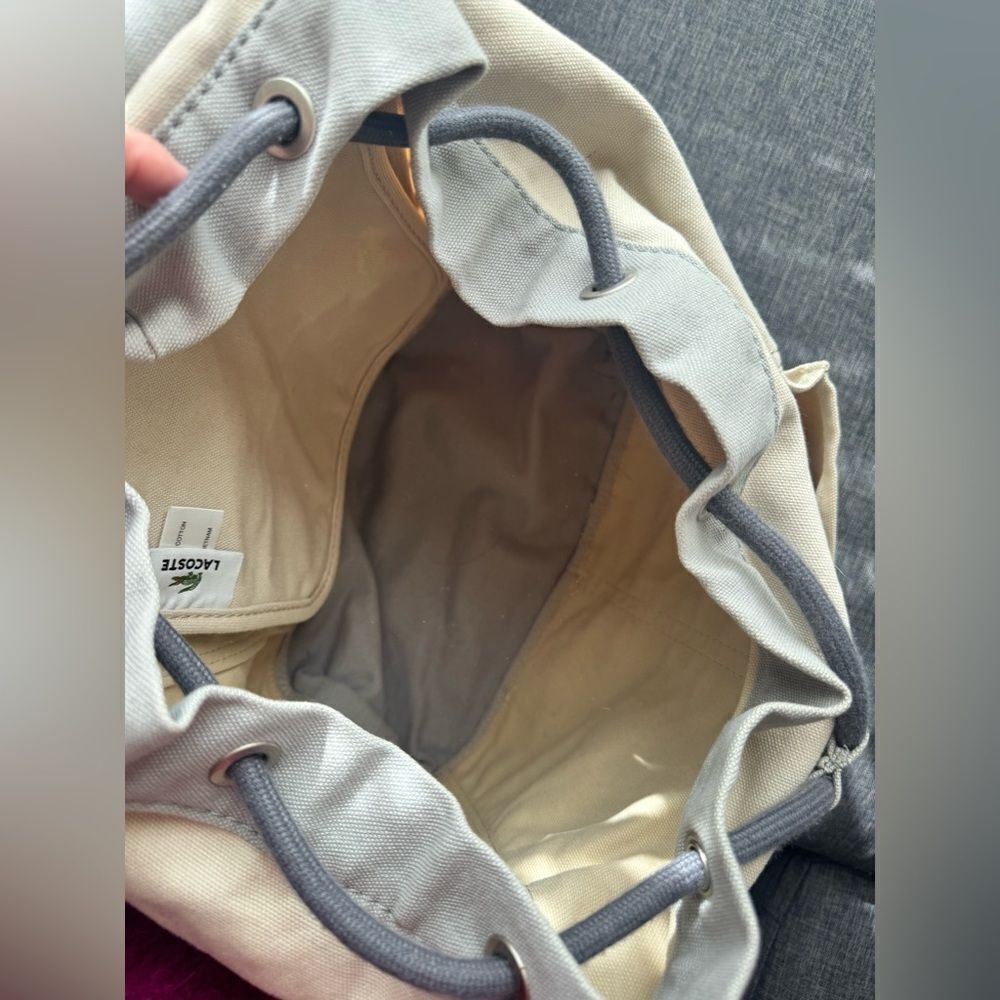Lacoste Beige Backpack - Picture 3 of 10